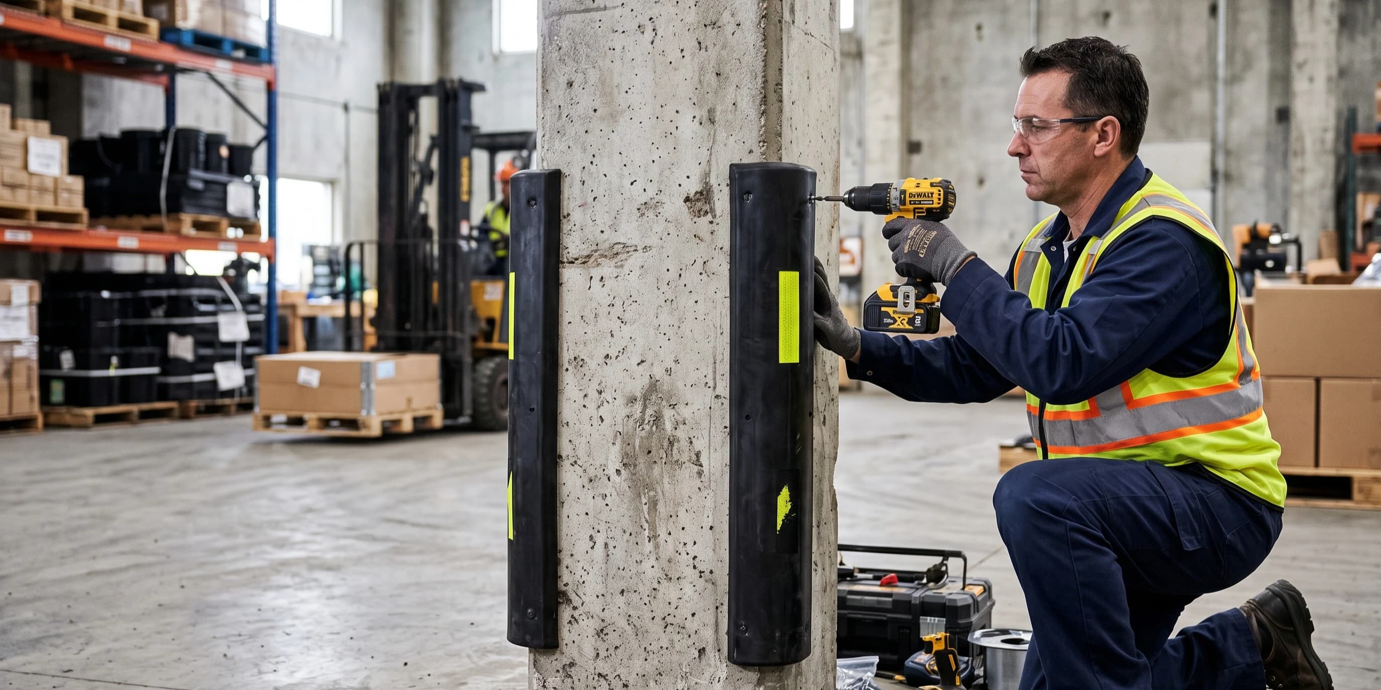 Wall & Corner Protectors for Warehouses, Loading Bays and Car Parkings