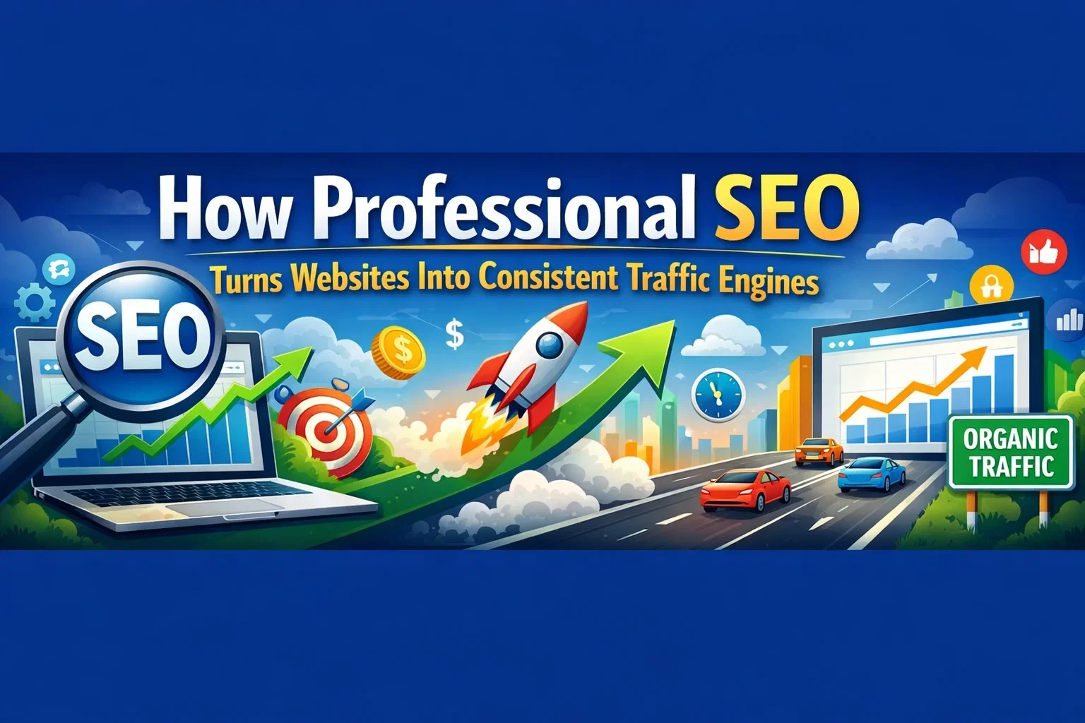 How Professional SEO Turns Websites Into Consistent Traffic Engines